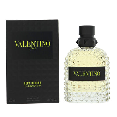 Valentino Born In Roma Yellow Dream Eau De Toilette Spray for Men, 3.4 oz