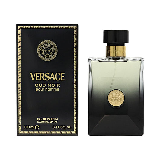 Versace Oud Noir Eau De Parfum Spray for Men, 3.4 oz