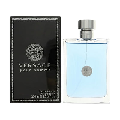 Versace Pour Homme Eau De Toilette Spray for Men, 6.7 oz