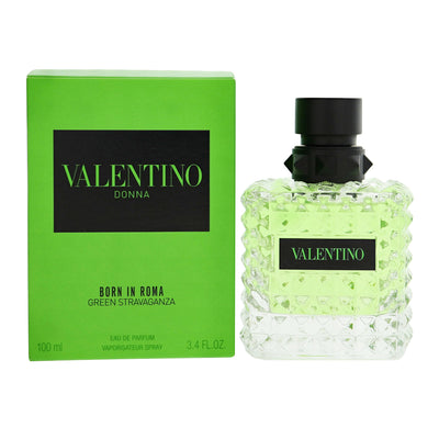 Valentino Born In Roma Green Stravaganza Eau De Parfum Spray for Women, 3.4 oz