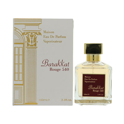 Fragrance World Barakkat Rouge 540 Eau De Parfum Spray for Men, 3.4 oz