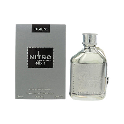 Dumont Nitro Elixir Extrait De Parfum Spray for Men, 3.4 oz