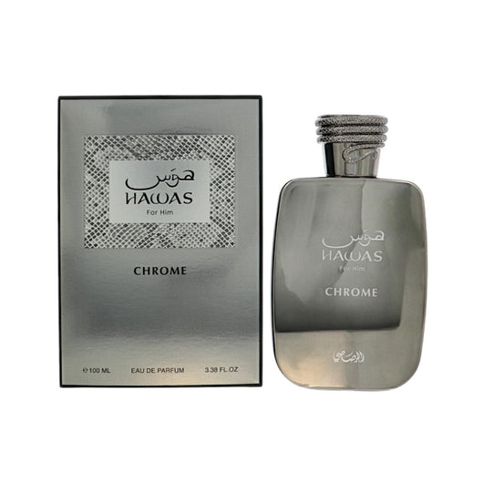 Rasasi Hawas Chrome Eau De Parfum Spray for Men, 3.38 oz