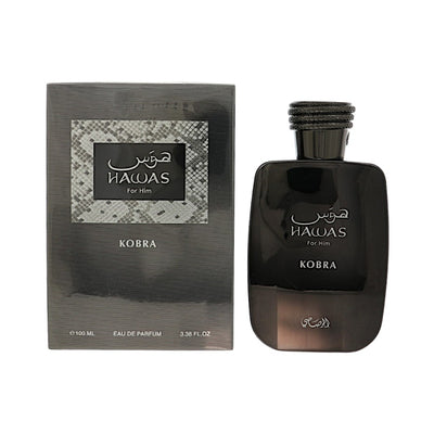 Rasasi Hawas Kobra Eau De Parfum Spray for Men, 3.38 oz