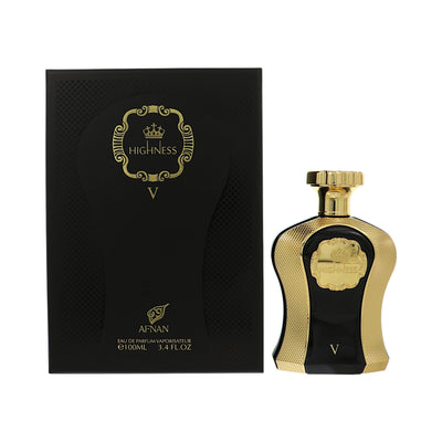Afnan Highness V Black Eau De Parfum Spray for Women, 3.4 oz