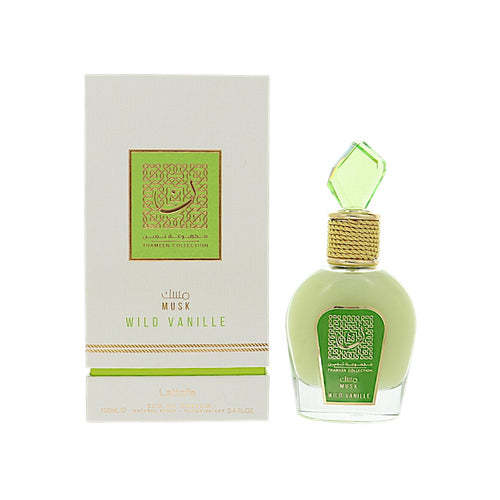 Lattafa Musk Wild Vanille Thameen Collection Eau De Parfum Spray for Women, 3.4 oz